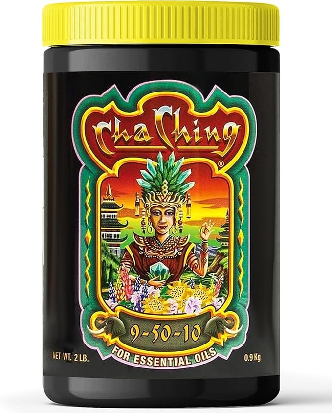 FoxFarm Cha Ching Water Soluble Fertilizer for Late Flowering & Harvest - High Phosphorus Fertilizer 9-50-10 Formula, Supports Fruit Development - Ideal for Hydroponics & Soil Use - 2 lb
