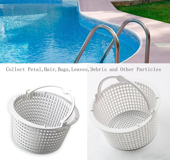 SPX1091C Basket with Handle Replacement Skimmer Basket for Hayward Automatic Skimmers SP1091LX,SP1091WM (White)