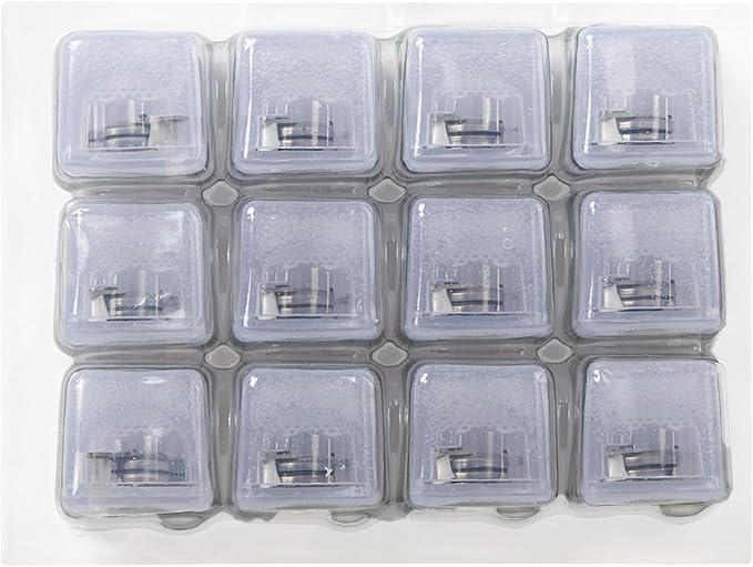 Windy City Novelties 12-Pack Blue LED Ice Cubes with 6 Light Modes - Innovative On/Off Button - Perfect for Parties, Celebrations, Weddings, Birthdays & Festive Occassions