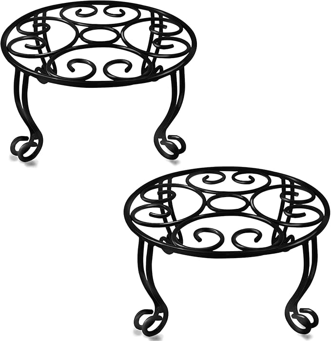 TREEZITEK One 18.9IN tall plant stand,two set of 6 inches plant stands