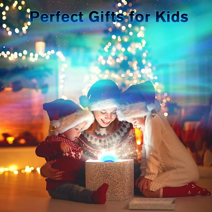Northern Galaxy Light Aurora Projector, Star Projector with 33 Light Effects, Starry Nebula LED Lamp for Bedroom with Remote Control, White Noise, Kids/Adults Room Decor, Bluetooth Speaker for Parties