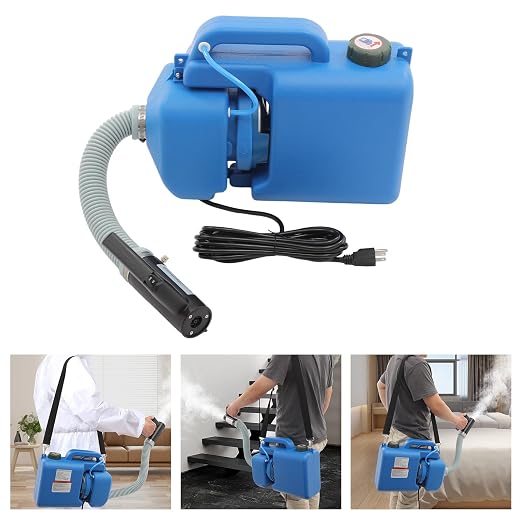 8L (2 Gallon) Electric ULV Fogger Machine, Portable Fogger Sprayer Machine Electric Atomizer Foggers for Home Indoor & Outdoor Large Spaces Cleaning Spraying Use(8L Spray Machine-1Pack)