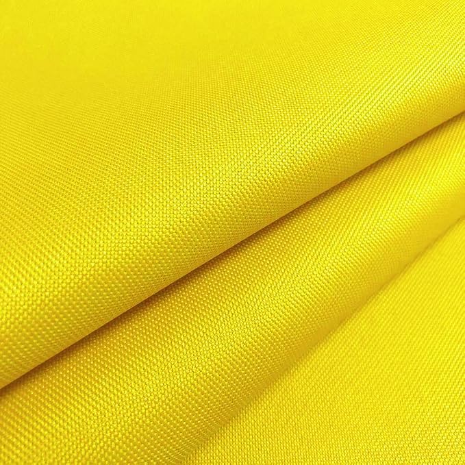 Waterproof Canvas Fabric by The Yard 58" W 600D Upholstery Polyester Material Indoor Outdoor Water Resistant Fabric for Chair Cushion Furniture Cover Sewing DIY Cloth, 2 Yards Yellow