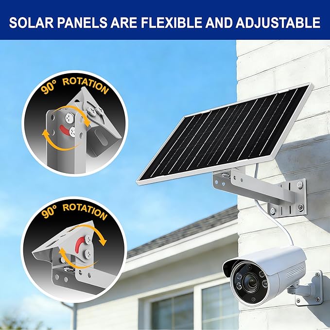 Eco-friendly 8W 5V Monocrystalline Solar Panel, Type-C Interface, IP66 Waterproof, 6.5-foot Cable, High Conversion Rate, Compatible with Various Electronic Devices