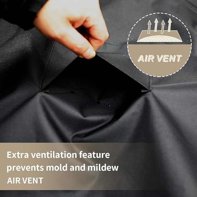 Outdoor Swing Cover 3 Triple Seater Hammock Cover Garden Swing Cover Garden Hammock Glider Chair Cover Patio Furniture Cover UV Resistant Swing Canopy Cover All Weather Protection(87*49*67inch)Black