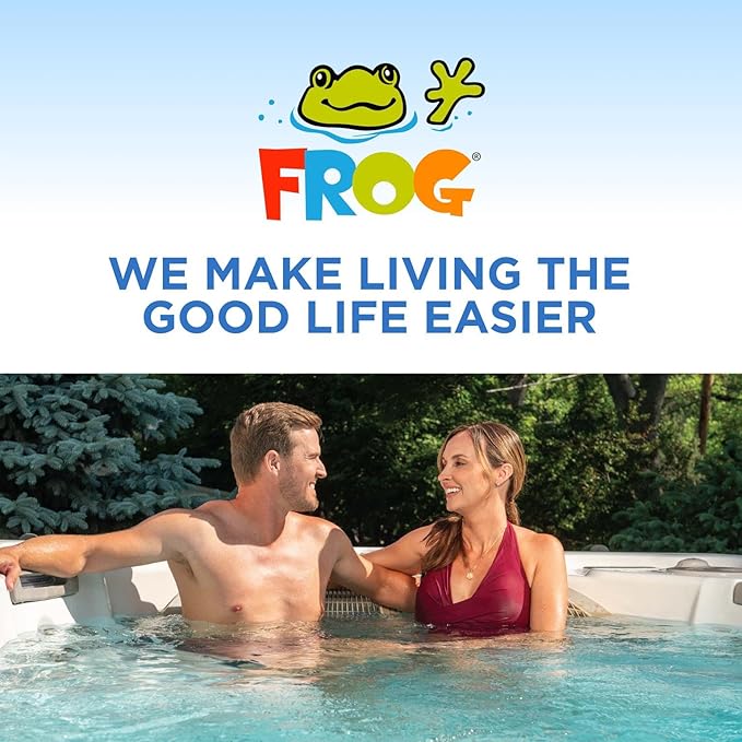 FROG @Ease Floating System for Swim Spas - Quick & Easy Self-Regulating Swim Spa Sanitizer - Swim Spa Maintenance System with Sanitizing Minerals & SmartChlor Technology