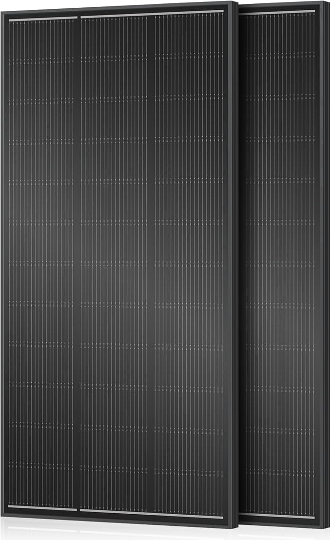 18BB 400 Watt Solar Panel,200W N-Type Solar Panels, 25% High-Efficiency Monocrystalline Module PV, for 12V/24V Battery, Home, Trailer, Camping, Marine, Boat, Farm, RV and Off-Grid