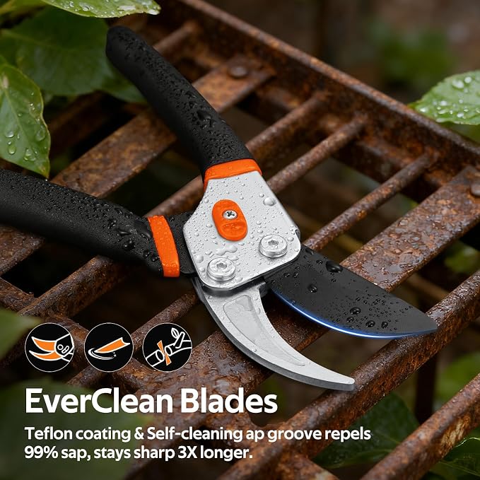 1.6'' Electric Shears & Garden Pruner with Jam-Proof Spring