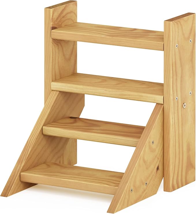 Furinno Tioman Outdoor Staircase Design Plant Stand, Pine Wood