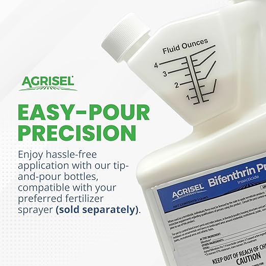 Agrisel Bifenthrin Pro 7.9, Insect Control, Safe for Plants & Crops, Insecticide, Effective Against 125+ Insects, Includes 3-Pack of Agrisel Protective Gloves, 32 Ounces