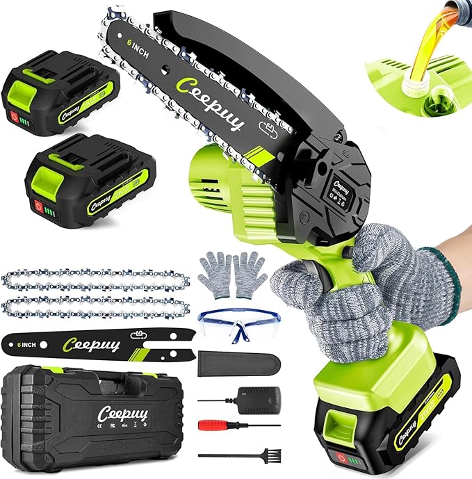 CEEPUY Mini Chainsaw Cordless,[2026 Upgraded] Electric Saw Gifts for Men Dad Husband Gardener, Cool Gadgets for Men 2026, Stocking Stuffers for for Women