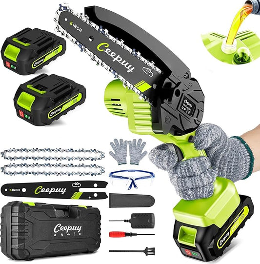 CEEPUY Mini Chainsaw Cordless,[2026 Upgraded] Electric Saw Gifts for Men Dad Husband Gardener, Cool Gadgets for Men 2026, Stocking Stuffers for for Women