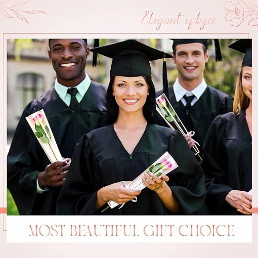 Outus Flower Bouquet Accessories 200 Pcs Single Rose Sleeves with 200 Floral Water Tubes and 200 Crystal Diamond Head Bouquet Pins for Valentine's Day Mother's Days Supplies Graduation(Mix Color)