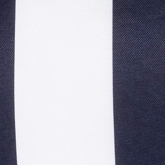 Sweet Home Collection Patio Cushions Outdoor Chair Pads Premium Comfortable Thick Fiber Fill Tufted 19" x 19" Seat Cover, 2 Count (Pack of 1), Havana Navy/White