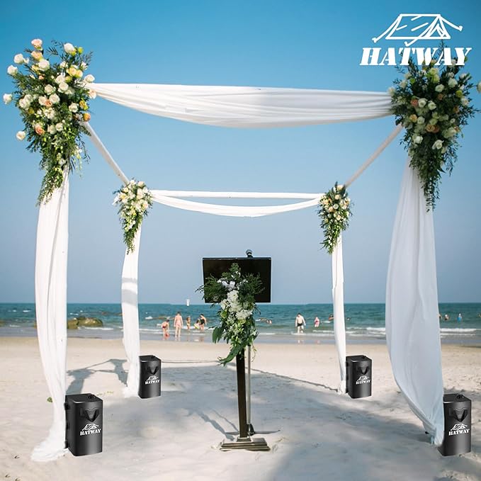 Hatway Canopy Weights,176 LBS Water Bag Set of 4 Leg Weights for Pop Up Canopy,Gazebo,Canopies,Tent-4 * 20L-Black