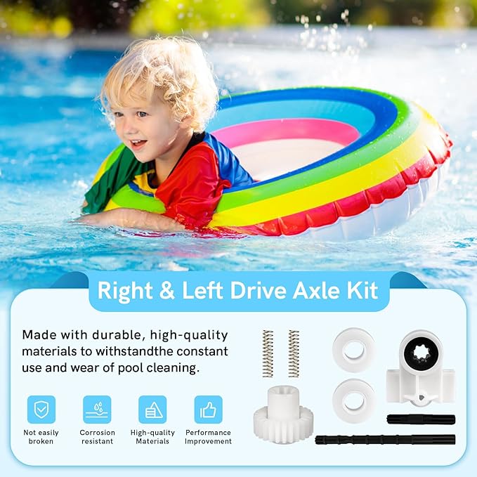 360289 Left Drive Kit Bearing 360290 Right Drive Kit for Pentair Rebel & Kreepy Krauly Warrior Pool Cleaner, Pool Cleaner Vacuum Parts for Pentair Pool Cleaner