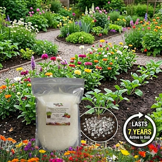 Super Absorbent Polymers Moisture and Fertilizers Keeper for Plants (1 Lb.)