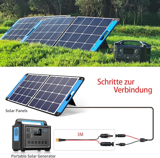 ELFCULB 12AWG 10FT XT60 Solar Cable 2 10 25 35 50 75 100FT XT60 Extension Cable Solar Panel Connector to XT60 Connector for Portable Power Station (10FT)