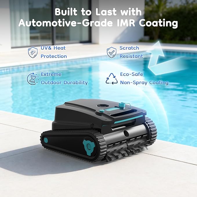 Obito H2 Cordless Robotic Pool Vacuum Cleaner, Dual Filtration, Wall Climbing & Waterline Cleaning, Smart Navigation, Lightweight Automatic Pool Cleaner for Pools up to 2,775 Sq.ft