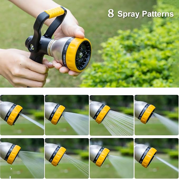 FANHAO Professional Heavy Duty Garden Hose Nozzle Fireman's Water Nozzle