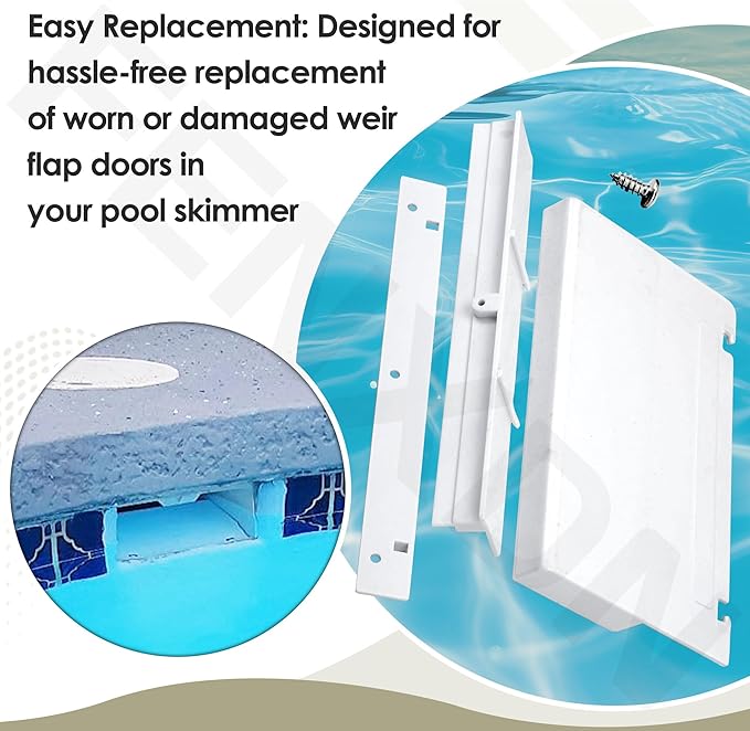 SP1070 Pool Skimmer Weir Flap Door [ 8-7/16" Length, 5-1/4" Width, 1-1/8" Thick] Compatible with Hay-Ward SP1070-K SP1070-D SPX1070KHR SP1070 SP1071 and SP10712S
