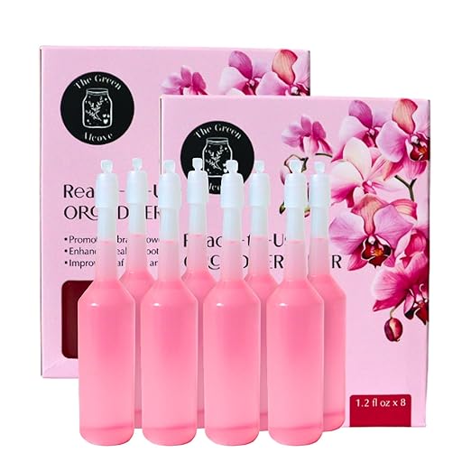 Liquid Orchid Fertilizer Spikes | Ready-to-Use Orchid Food Spikes & Orchid Plant Food for Blooming, Fertilizer for Orchids (16 Drip Feeders)