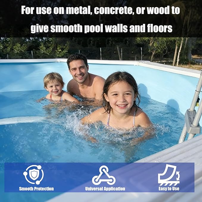 60PCS Peel and Stick Pool Cove, Closed Cell Foam Above Ground Pool Cove with Adhesive Backing, 24' Round Pool Liner Protection, Prevents Pool Liner Wear & Tear, Easy DIY Installation