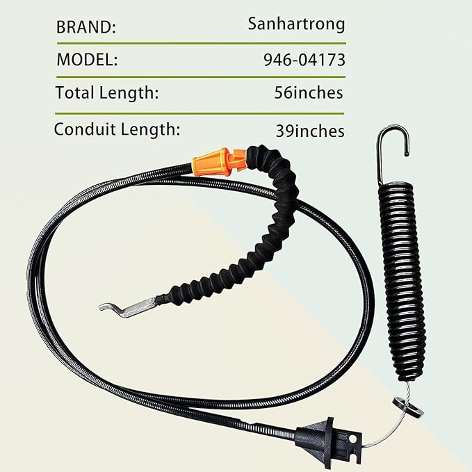 946-04173E Deck Engagement Cable for MTD Troy-Bilt 746-04173 746-04173B 746-04173C 946-04173E 946-04173 946-04173B Lawn Mower
