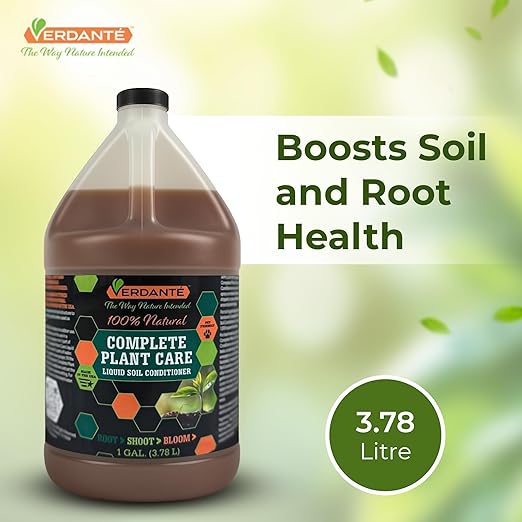 Liquid Soil Conditioner Concentrate (1 Gallon) – OMRI Listed Formula for Soil Health, Root Strength & Plant Vitality – for Indoor Plants, Lawn & Garden