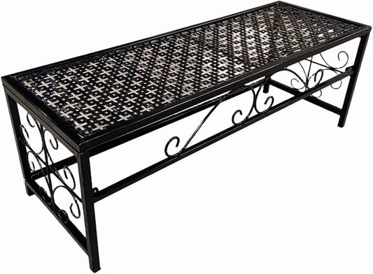 2 Tier Metal Plant Stand, Ladder Flower Pot Holder Plant Stands, Stackable Heavy Duty Tall Plant Shelf Flower Pot Holder for Patio Garden Corner Balcony Living Room (1 Tier H9.8 In-Black)