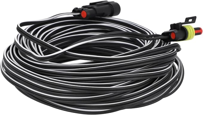 TIMBERA 20m / 65ft Low Voltage Charging Cable for Gardena R38, R40, R45, R50, R70, R75, R80 – Power Supply Accessory – Extension Cord – 20 Meter