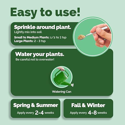 Granular Monstera Plant Food – Slow Release Fertilizer for Bigger Split Leaves & Lush Growth, 16 oz