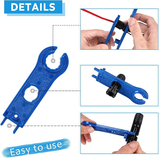 Solar Connectors - Male & Female IP67 Waterproof Connector (50 Pairs Male/Female)