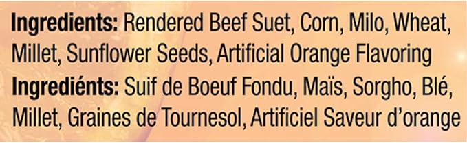 Heath Outdoor Products DD14-10: Orange Burst Suet Cake - Pack of 10