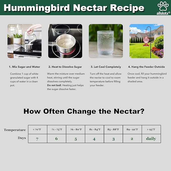 Glass Hummingbird Feeder for Outdoors Hanging, 38 oz Nectar Capacity, 6 Feeding Ports, Leak-Proof Rust-Free Plastic Base, Easy to Refill & Clean, Decorative Pink Glass Bird Feeder for Garden Patio