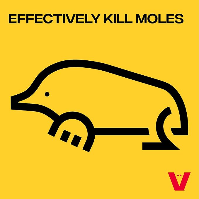 Victor Easy-to-Set Deadset Mole Trap and Killer - M9015 - Trap and Kill Moles Outdoors (Pack of 6)