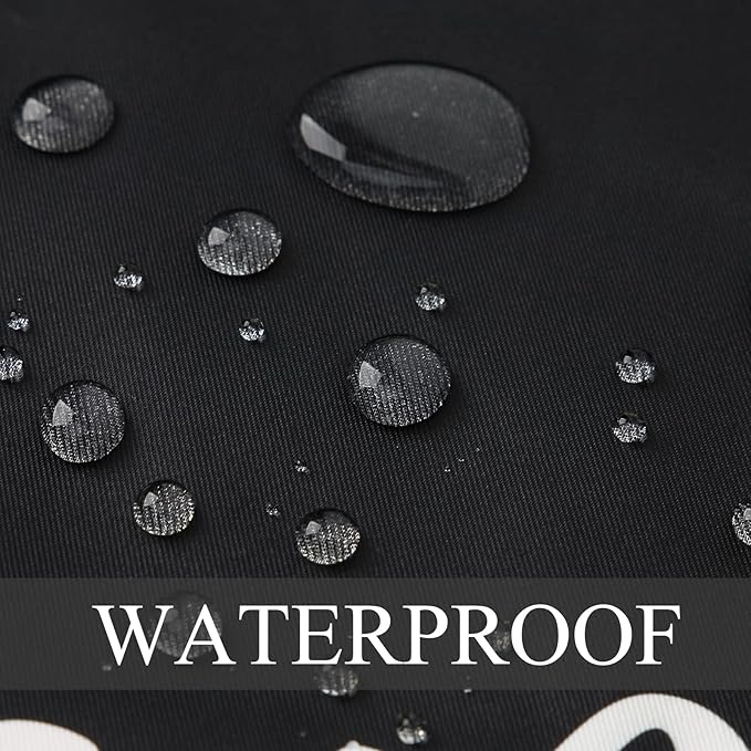 Merrycolor Pack of 2 Black and White Outdoor Waterproof Pillow Covers Welcome Outdoor Throw Pillow Covers Outdoor Pillows Covers for Patio Furniture Tent Balcony Couch Sofa （Welcome 20x20 Inch