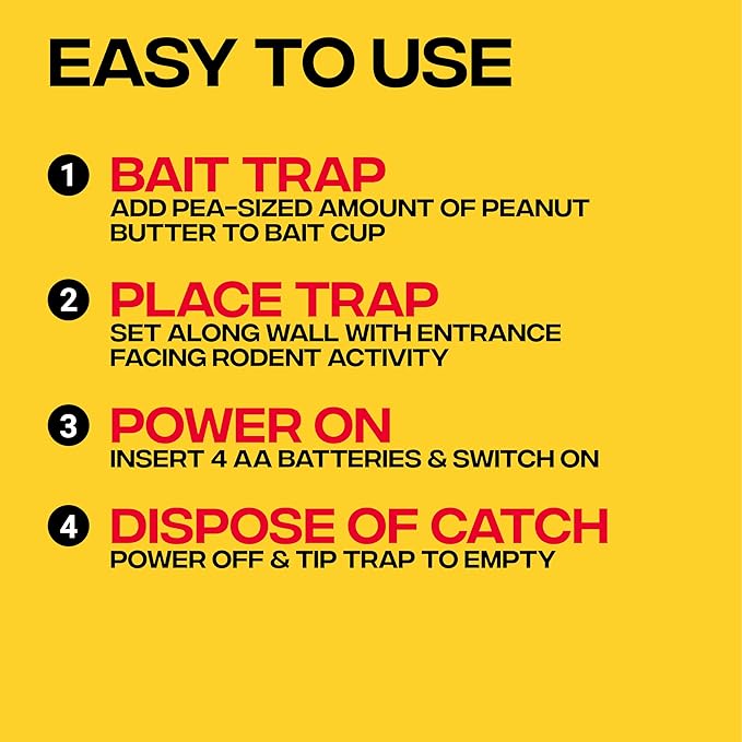 Victor Indoor Electronic Rat Trap, Humane Electric Rat Traps Indoor for Home, No Touch, No See Traps - M241B - Quickly and Humanely Kill Rats Indoors - 1 Pack