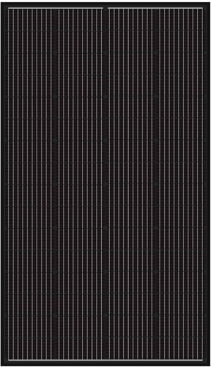 Newpowa 10BB Cell 200W Monocrystalline 200 Watt 12V Solar Panel Black Frame, High Efficiency RV Marine Boat Off Grid