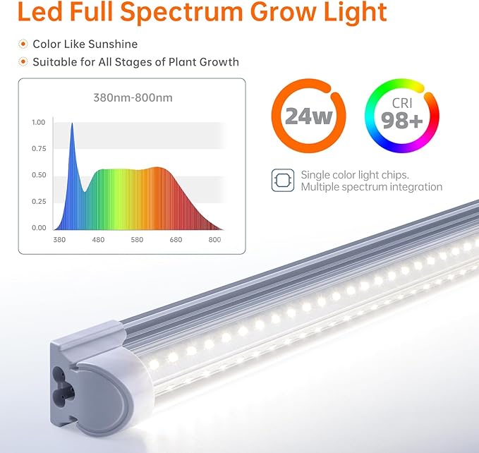 Bstrip Indoor Greenhouse with Grow Light, Mini Green House with 4 Pack T8 Full Spectrum Plant Lights with Timer, Indoor Greenhouse Cabinet for Indoor Plant, Seed Starting, Seed Tray, 29.5"x13.8"x59"