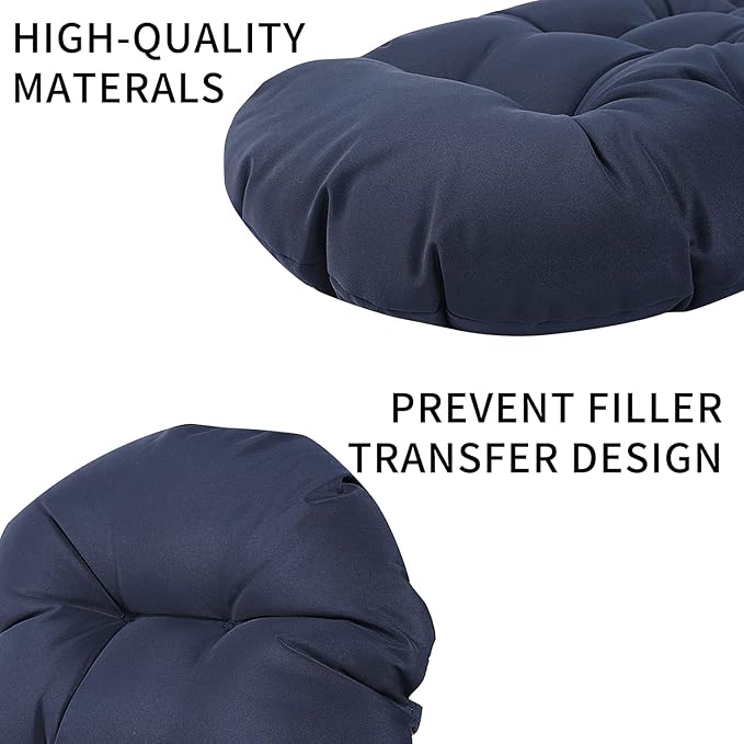 Enipate Weather Resistant Adirondack Chair Cushions High Back Indoor Outdoor Patio Tufted Lounge Cushion Seat Pads