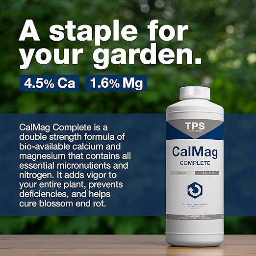 Cal-Mag Complete – Calcium Magnesium Supplement with Micronutrients to Correct Deficiencies in Soil & Hydroponics, 32 oz