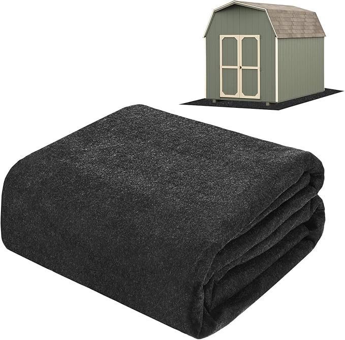 M METERXITY Outdoor Storage Shed Mat, 7.5x7.5 FT Waterproof Small Shed Flooring Mat for Patio Furniture Floor Protecting from Wear/Liquid/Dust/Oil, Non-Slip Carport Pad [Grey]