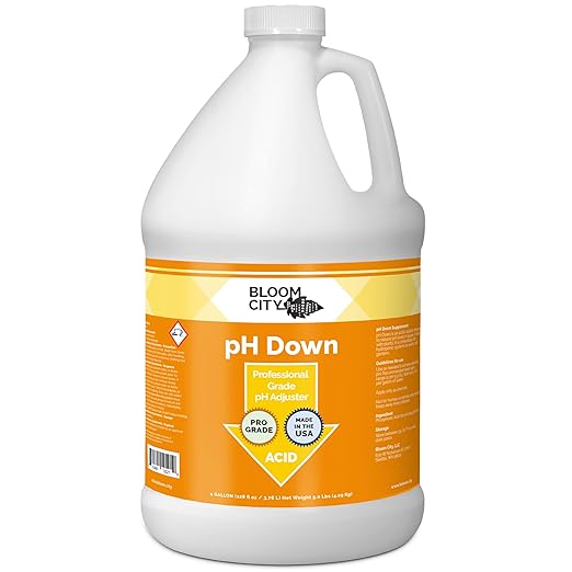 Bloom City pH Down – Liquid pH Adjuster, 1 Gallon