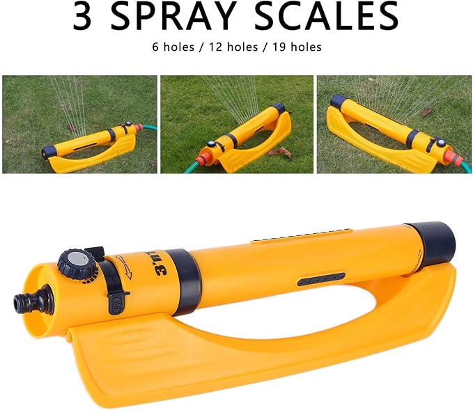 Lawn Sprinkler Garden Oscillating Sprinkler, Automatic Water Sprinkler Watering Irrigation Tool for Home Garden Lawn