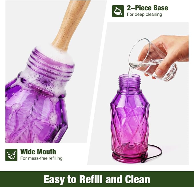 Kingsyard Glass Hummingbird Feeder for Outdoors + Kingsyard Glass Hummingbird Feeder for Outdoors