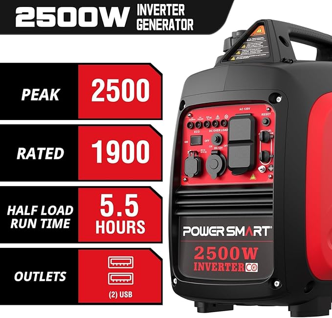 2500W-Watt Portable Inverter Generator