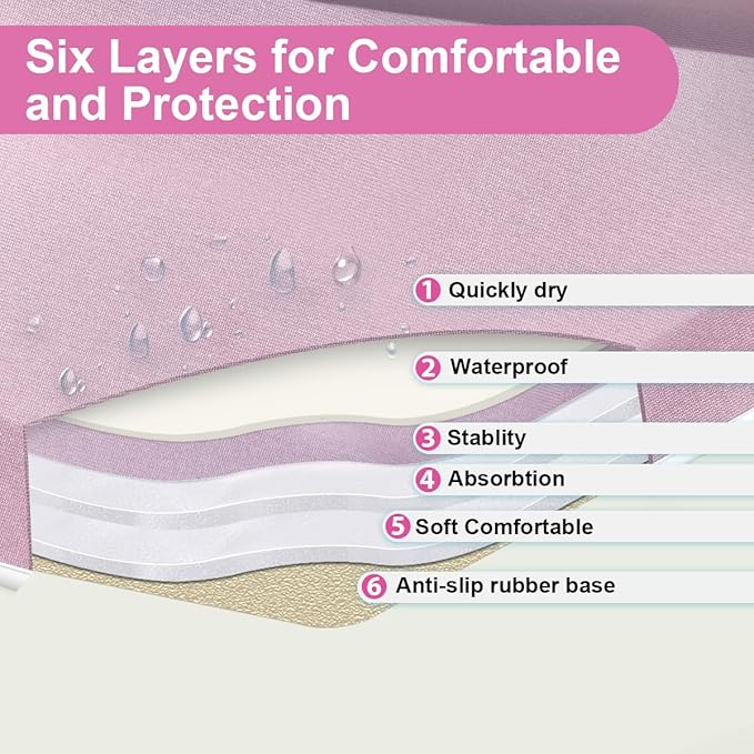 Bath Kneeler and Elbow Rest 1.5" Thick Kneeling Mat with Toy Organizer - Bath Kneeling Pad for Baby Bath Time, Garden Work, Exercise - Detachable and Foldable Bathtub Mat for Parents - Pink