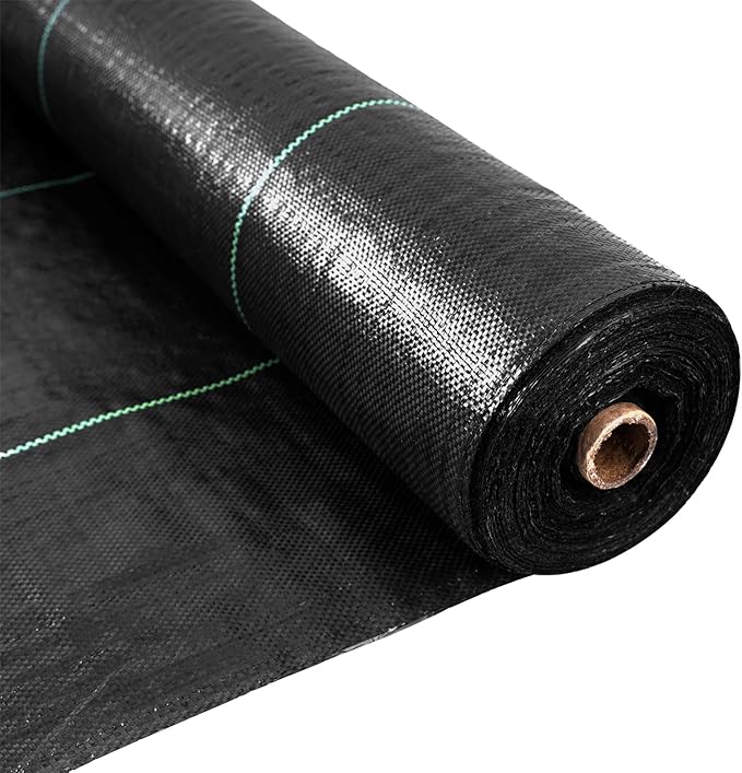 EXTRAEASY 6.5ft x 300ft Weed Barrier Fabric, Heavy Duty Landscape Fabric, 3.2oz Weed Control Fabric, Tear-Resistant Weed Blocker Ground Cover for Garden, Gravel, Driveway, Flower Bed