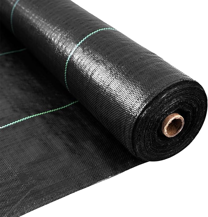 EXTRAEASY 3ft x 100ft Weed Barrier Fabric, Heavy Duty Landscape Fabric, 3.2oz Weed Control Fabric, Tear-Resistant Weed Blocker Ground Cover for Garden, Gravel, Driveway, Flower Bed